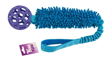 Moppe trækkelegetøj med bold og elastikhank - måler 67 cm - Blå